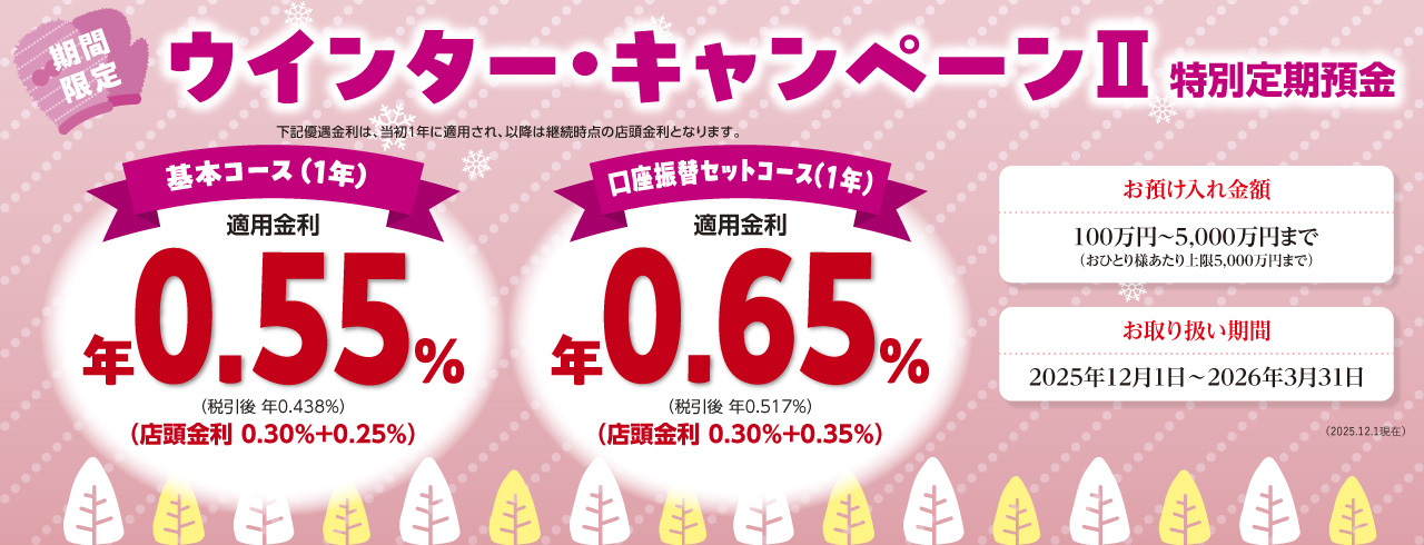 2025年ウインター・キャンペーン２